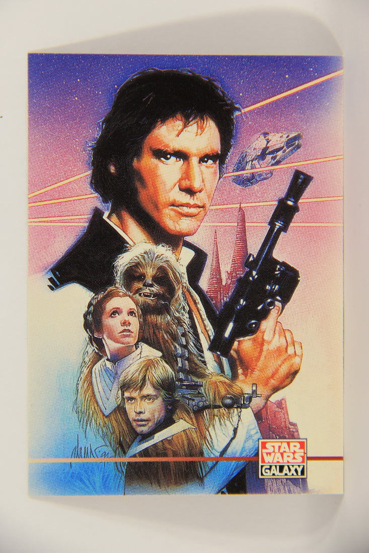 Star Wars Galaxy 1995 Trading Card #283 Ambush At Corellia Artwork ENG L019645