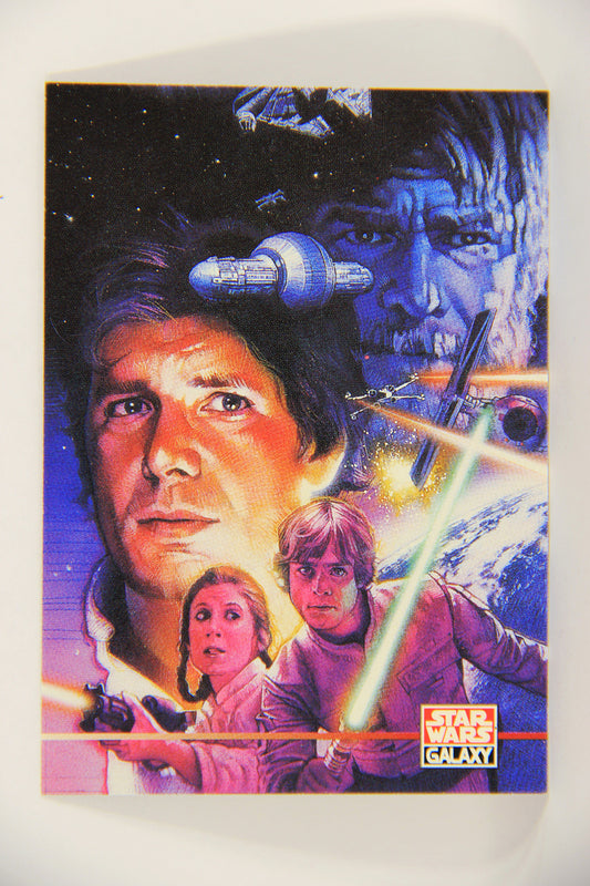 Star Wars Galaxy 1995 Trading Card #284 Assault At Selonia Artwork ENG L019646