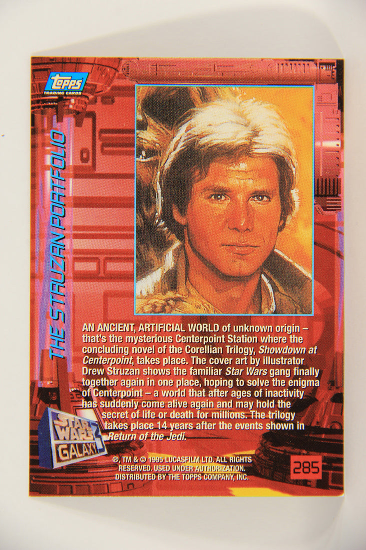 Star Wars Galaxy 1995 Trading Card #285 Showdown At Centerpoint Artwork ENG L019647