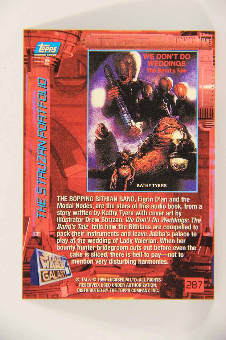 Star Wars Galaxy 1995 Card #287 We Don't Do Weddings The Band's Tale Artwork L019649