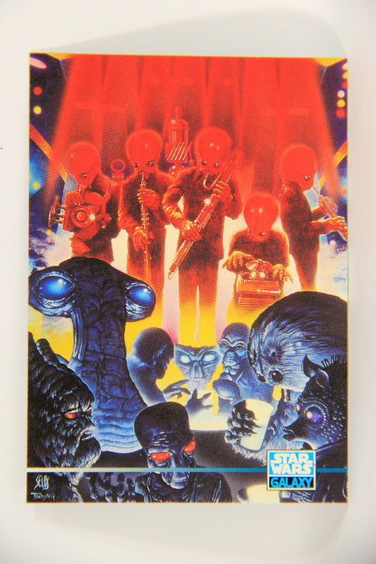Star Wars Galaxy 1995 Topps Trading Card #292 Cantina Poster Artwork ENG L019654