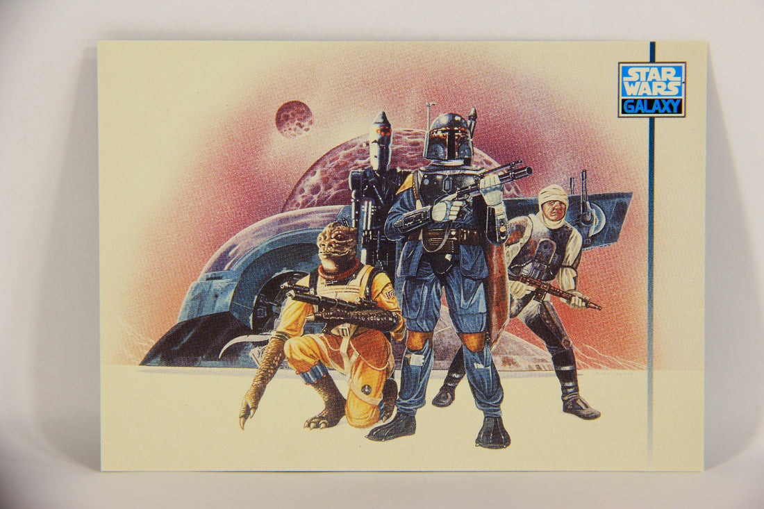 Star Wars Galaxy 1995 Topps Trading Card #293 Bounty Hunters Artwork ENG L019655