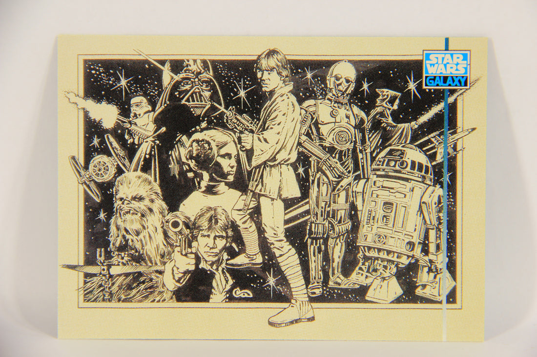Star Wars Galaxy 1995 Topps Trading Card #295 The Star Wars Gang Artwork L019657