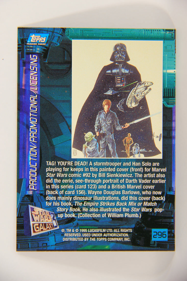 Star Wars Galaxy 1995 Trading Card #296 Marvel Star Wars Comic #92 Artwork L019658