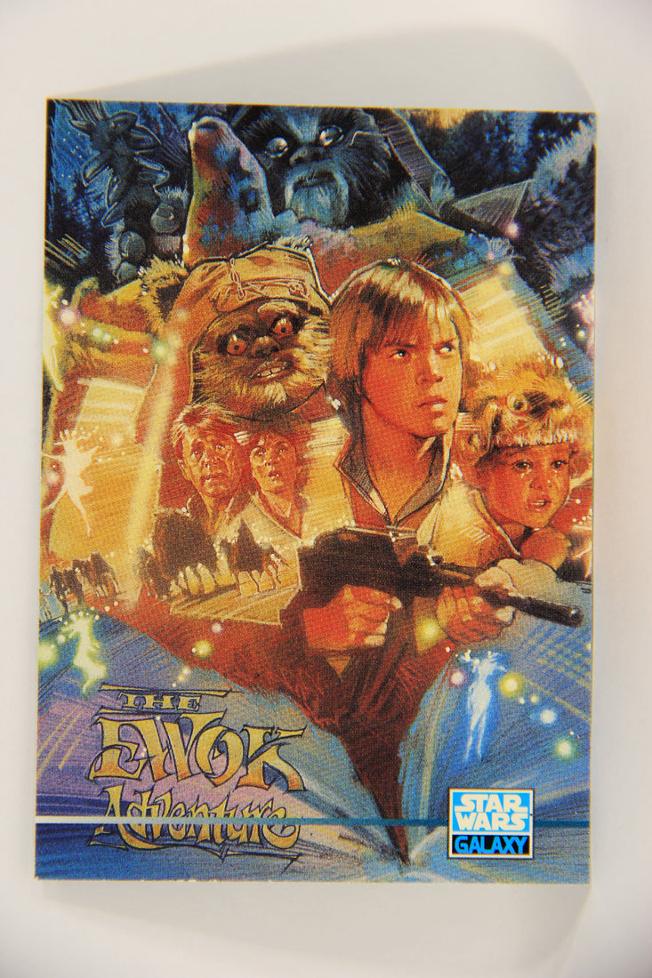 Star Wars Galaxy 1995 Trading Card #297 The Ewok Adventure Artwork ENG L019659