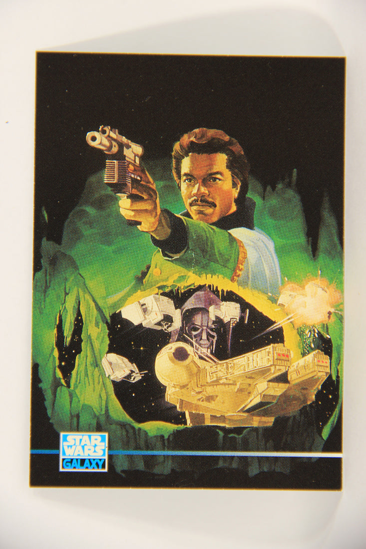 Star Wars Galaxy 1995 Topps Trading Card #300 Lando Calrissian Artwork ENG L019662
