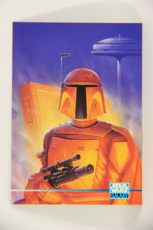 Star Wars Galaxy 1995 Topps Card #301 Boba Fett Cloud City Artwork ENG L019663