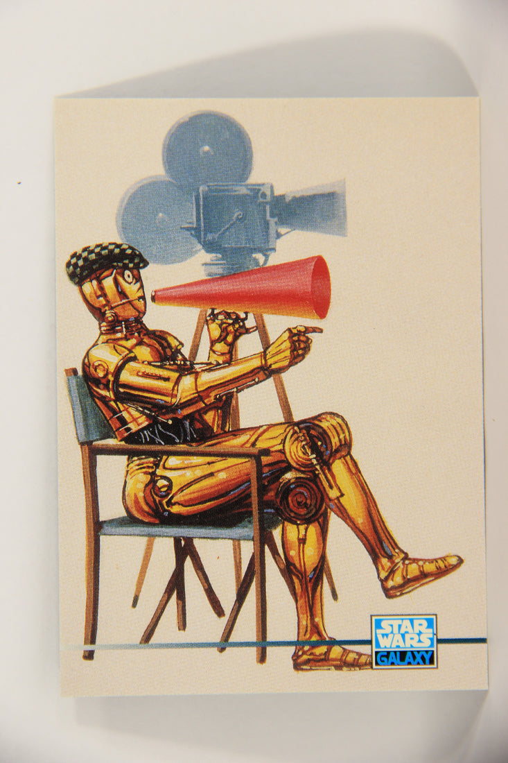 Star Wars Galaxy 1995 Topps Trading Card #302 C-3PO Director Artwork ENG L019664