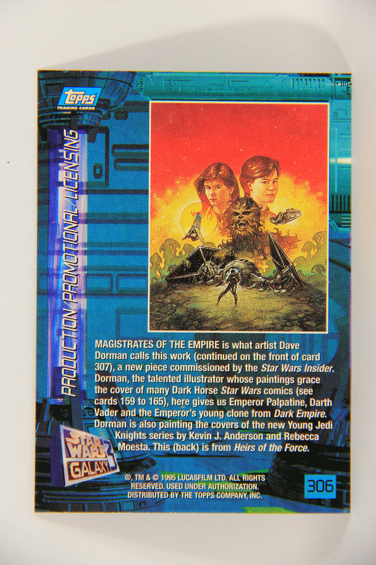 Star Wars Galaxy 1995 Topps Trading Card #306 Magistrates Of The Empire Artwork L019668