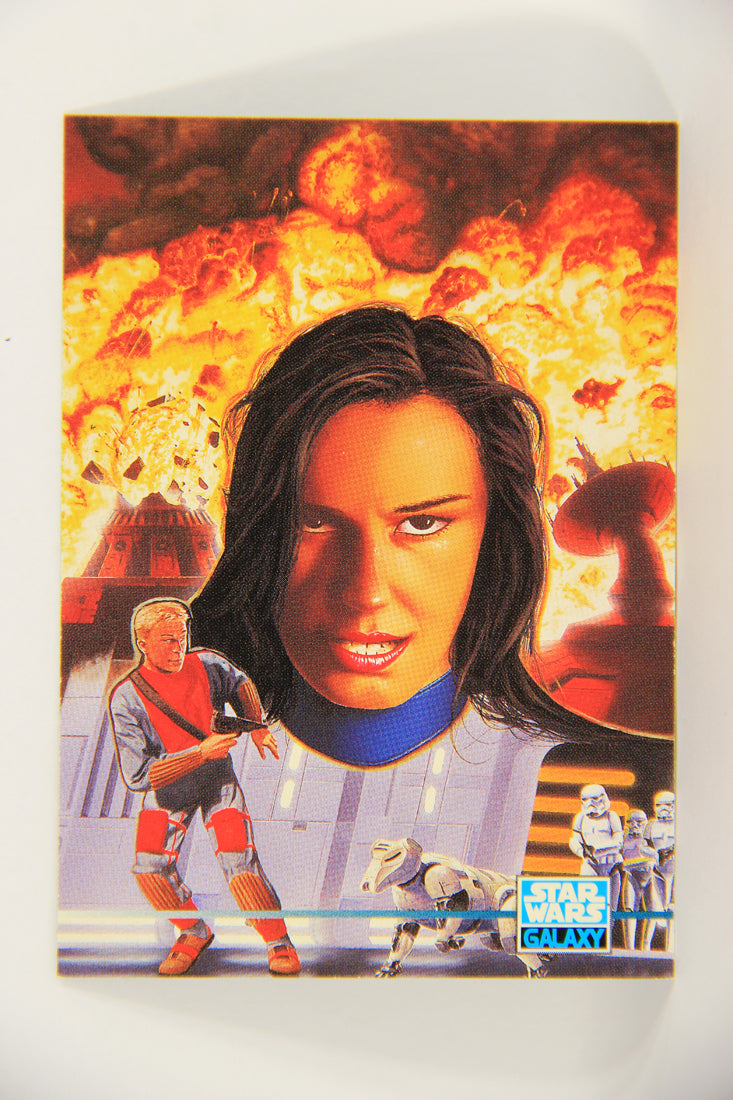 Star Wars Galaxy 1995 Topps Trading Card #311 Havet Storm Artwork ENG L019673
