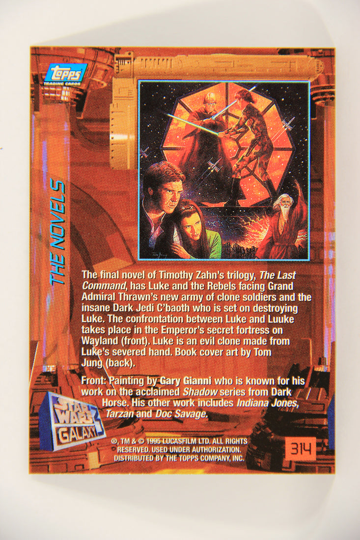 Star Wars Galaxy 1995 Topps Trading Card #314 Luke & Luuke's Duel Artwork ENG L019676