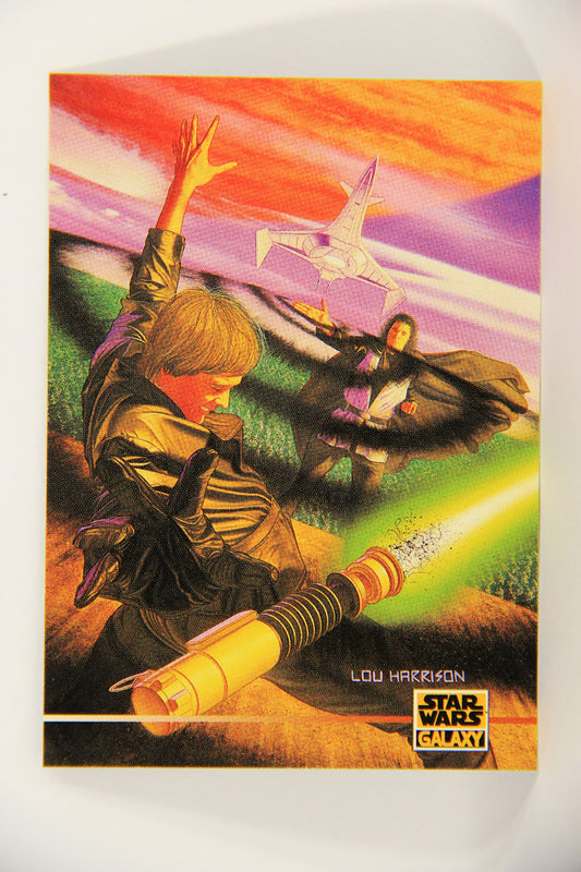 Star Wars Galaxy 1995 Topps Trading Card #316 Dark Apprentice Artwork ENG L019678
