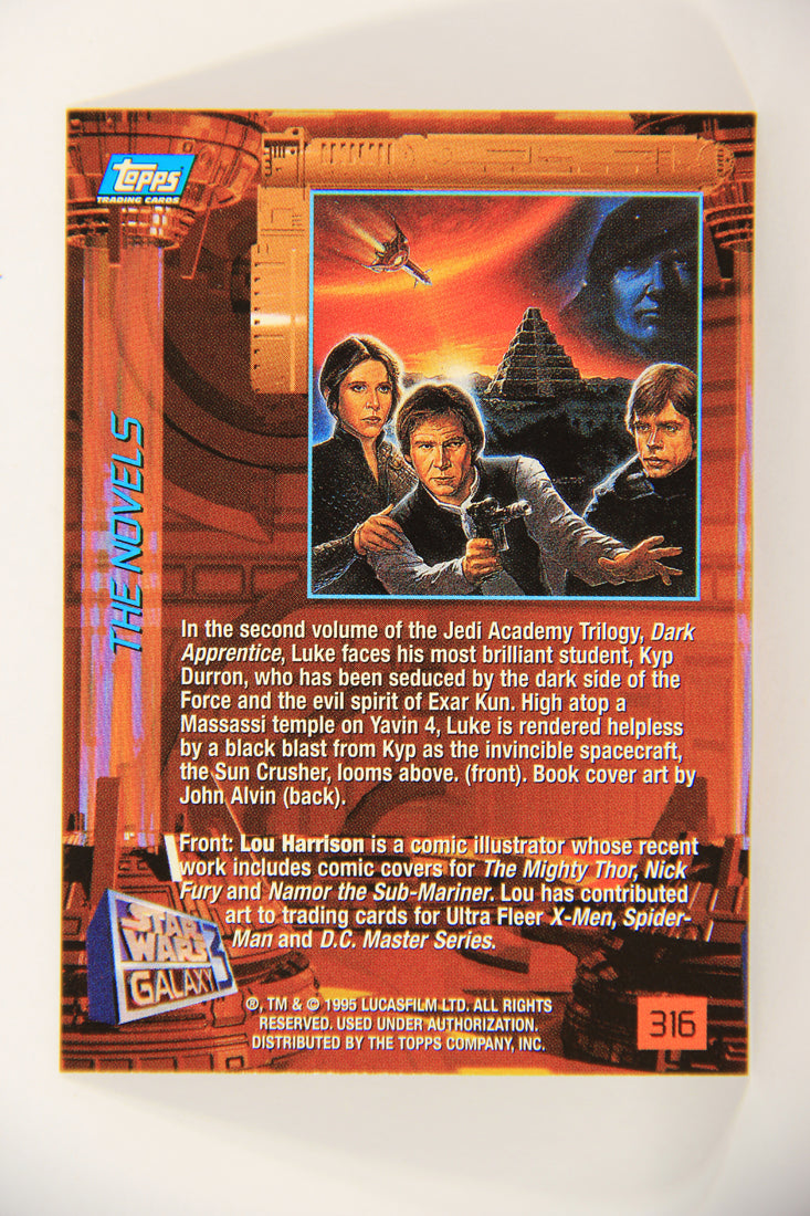 Star Wars Galaxy 1995 Topps Trading Card #316 Dark Apprentice Artwork ENG L019678