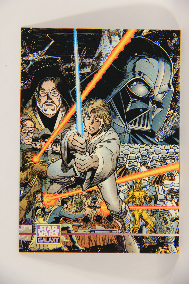 Star Wars Galaxy 1995 Topps Trading Card #321 The Forces Of God Artwork ENG L019683