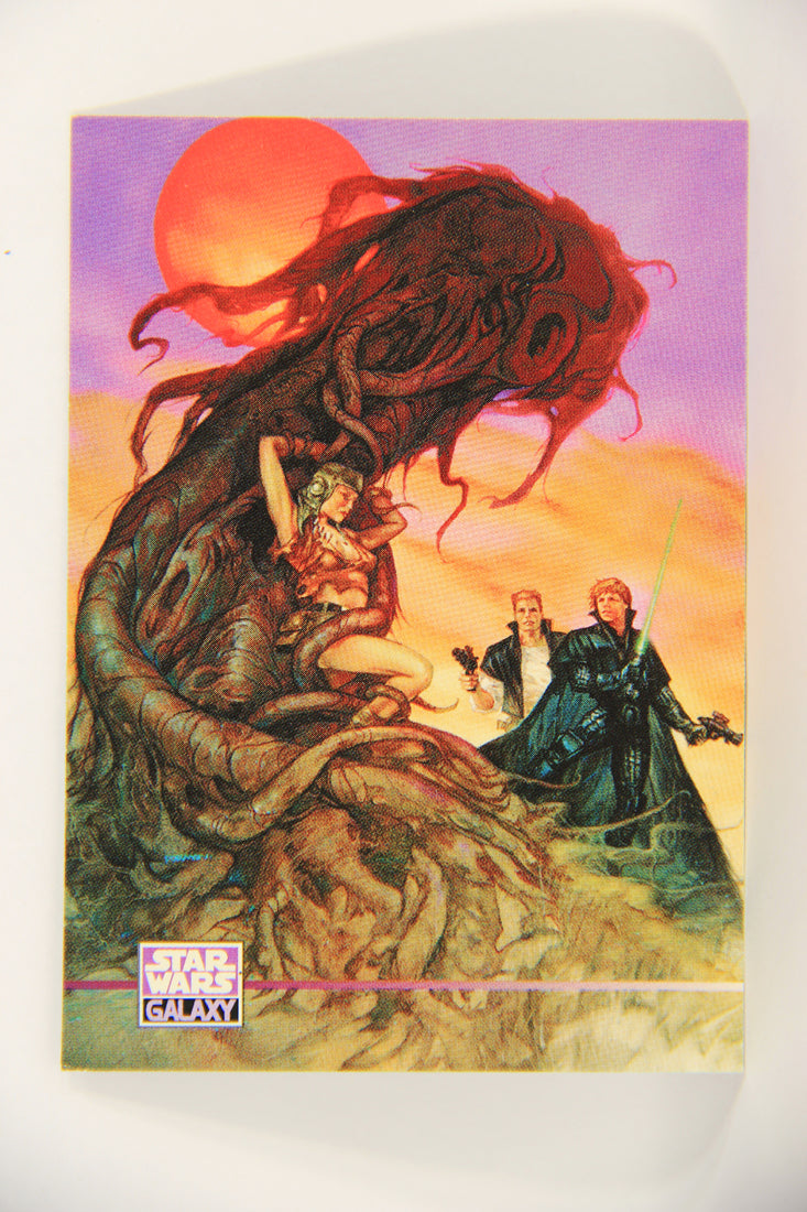 Star Wars Galaxy 1995 Topps Trading Card #323 A Living Jedi Tree Artwork ENG L019685