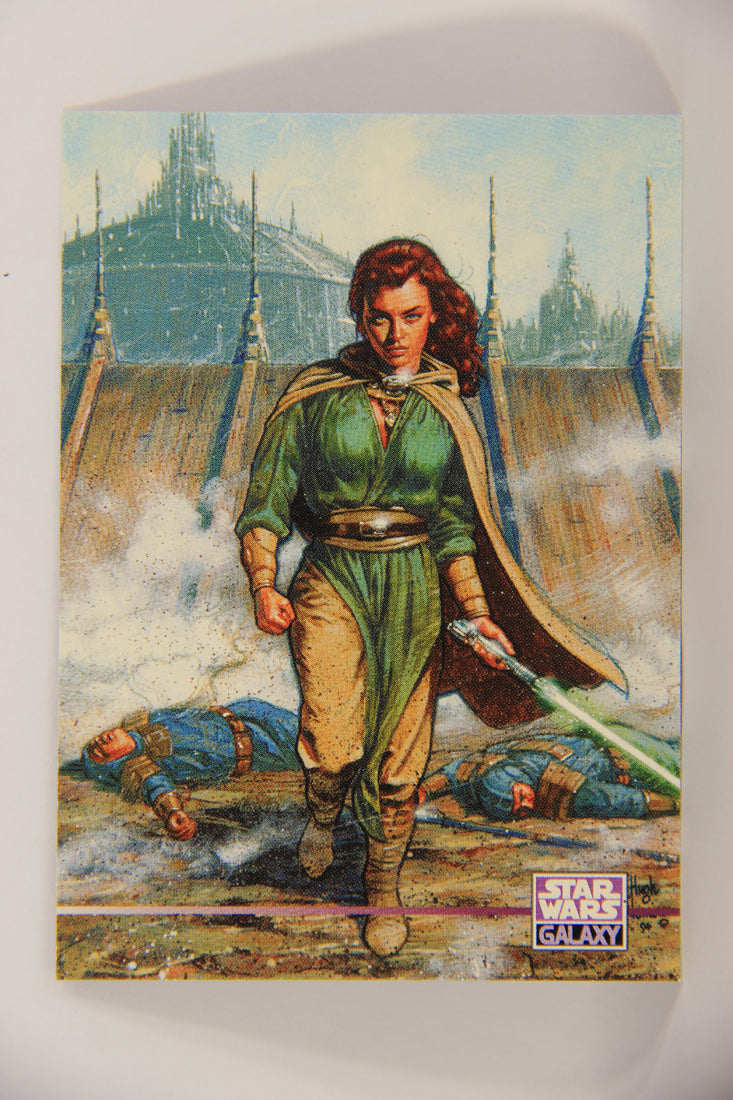 Star Wars Galaxy 1995 Topps Trading Card #324 Nomi Sunrider Artwork ENG L019686