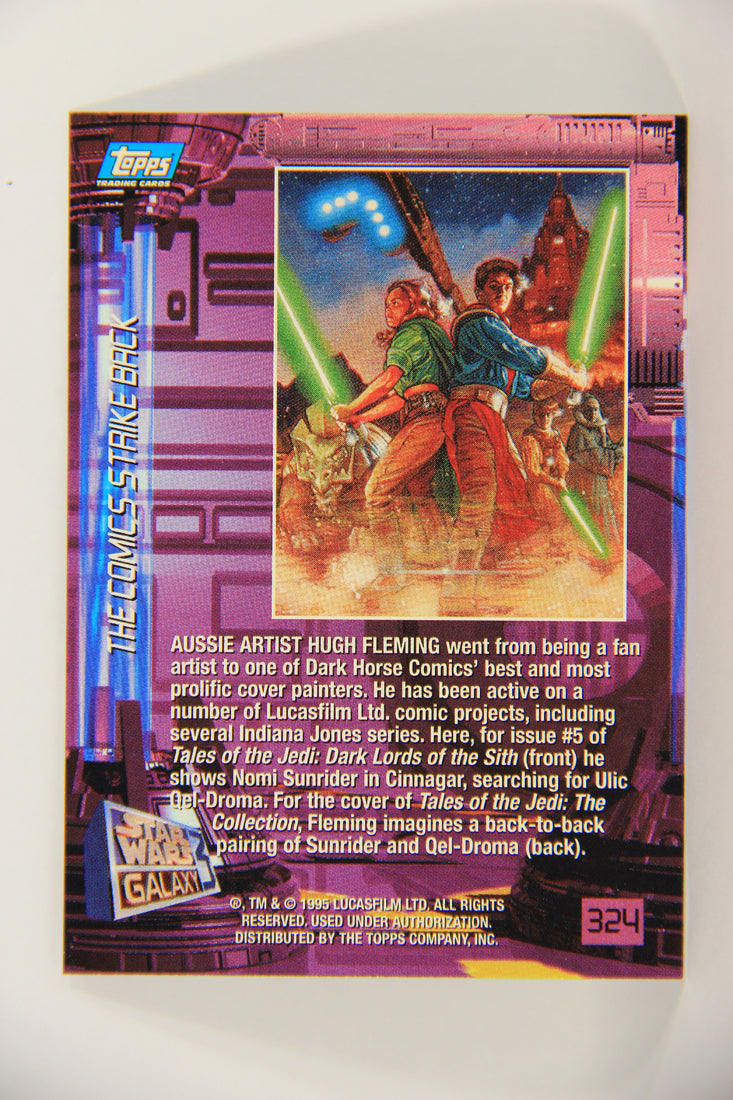 Star Wars Galaxy 1995 Topps Trading Card #324 Nomi Sunrider Artwork ENG L019686