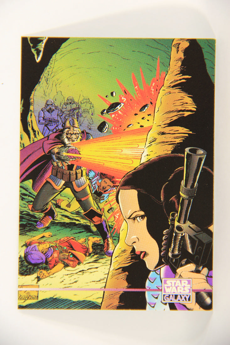 Star Wars Galaxy 1995 Topps Trading Card #327 The Time-Stream Artwork ENG L019689