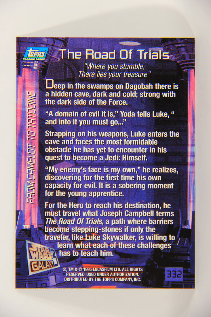 Star Wars Galaxy 1995 Topps Trading Card #332 The Road Of Trials Artwork ENG L019694