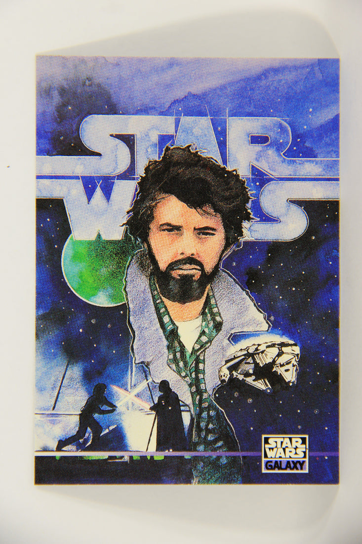 Star Wars Galaxy 1995 Card #334 Joseph Campbell / George Lucas Artwork ENG L019696