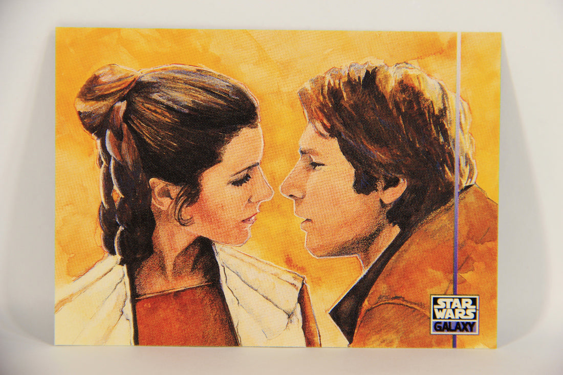 Star Wars Galaxy 1995 Topps Trading Card #337 Han Solo Artwork ENG L019699