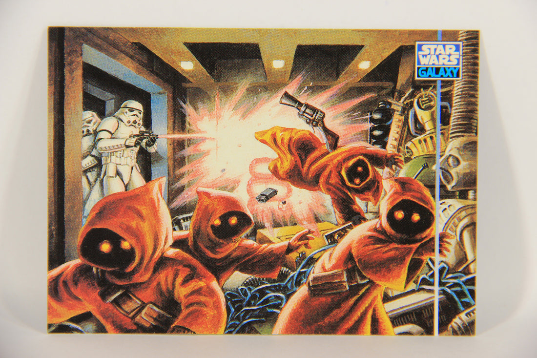 Star Wars Galaxy 1995 Card #346 Searching For The Escaped Droids Artwork ENG L019708