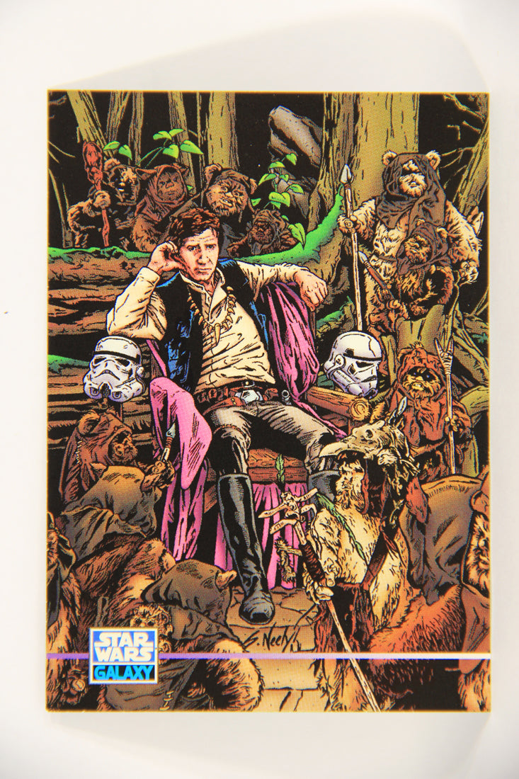Star Wars Galaxy 1995 Topps Trading Card #348 One Of Those Days Artwork ENG L019710