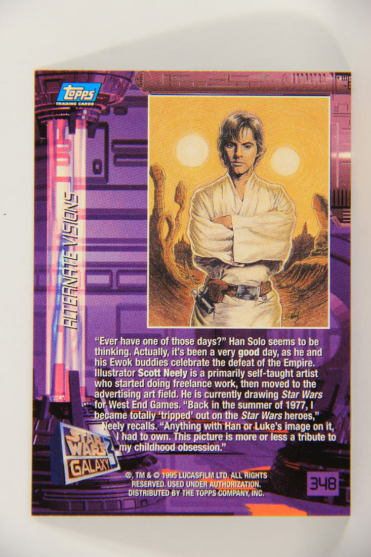 Star Wars Galaxy 1995 Topps Trading Card #348 One Of Those Days Artwork ENG L019710