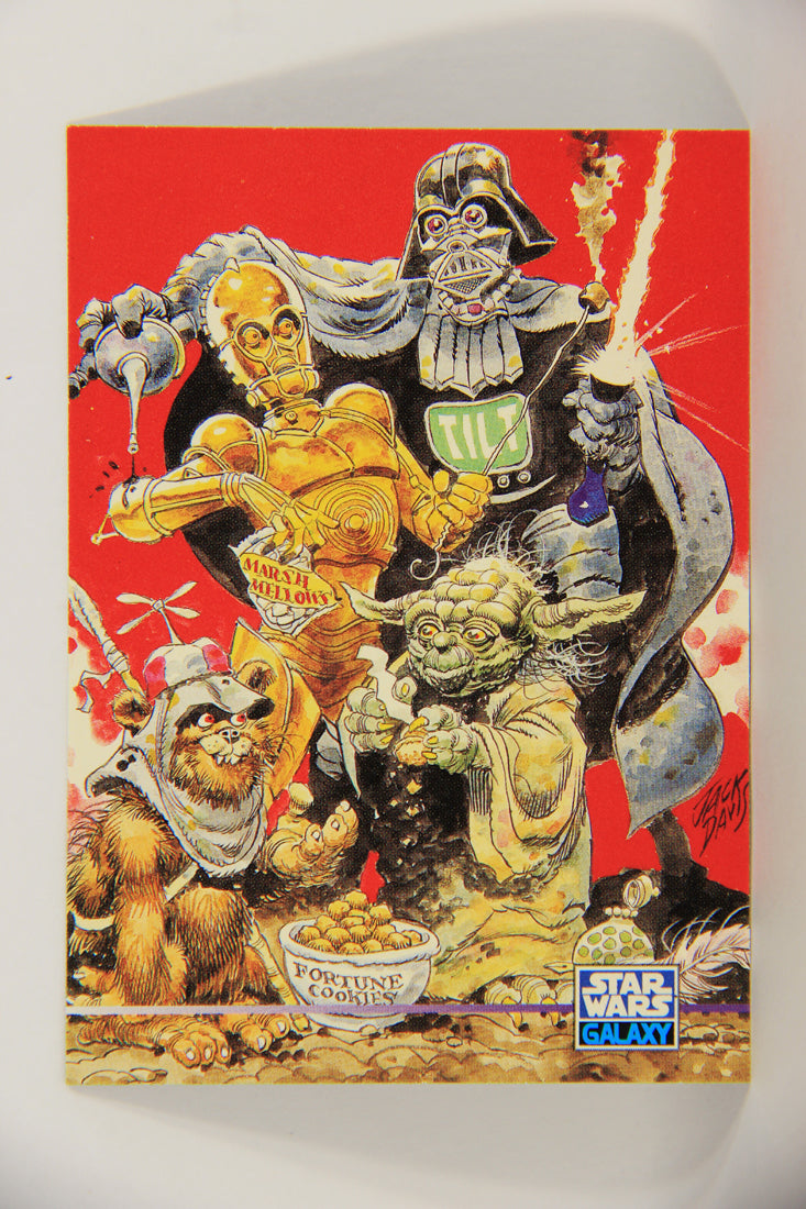Star Wars Galaxy 1995 Trading Card #350 May The Farce Be With You Artwork ENG L019712