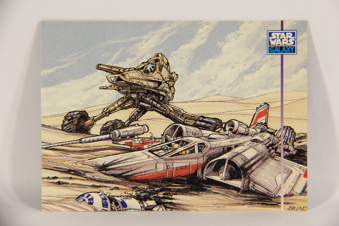 Star Wars Galaxy 1995 Topps Trading Card #353 Imperial Sand Strider Artwork L019715