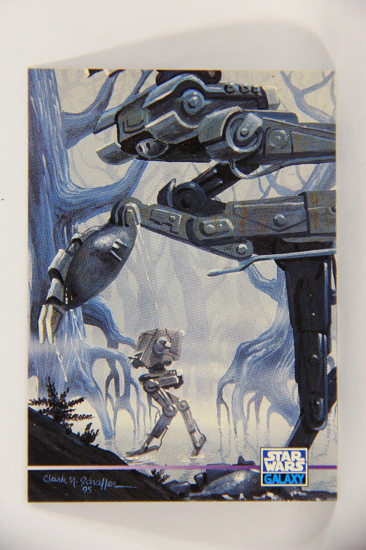 Star Wars Galaxy 1995 Topps Trading Card #354 AT-ST Walkers In The Swamp L019716