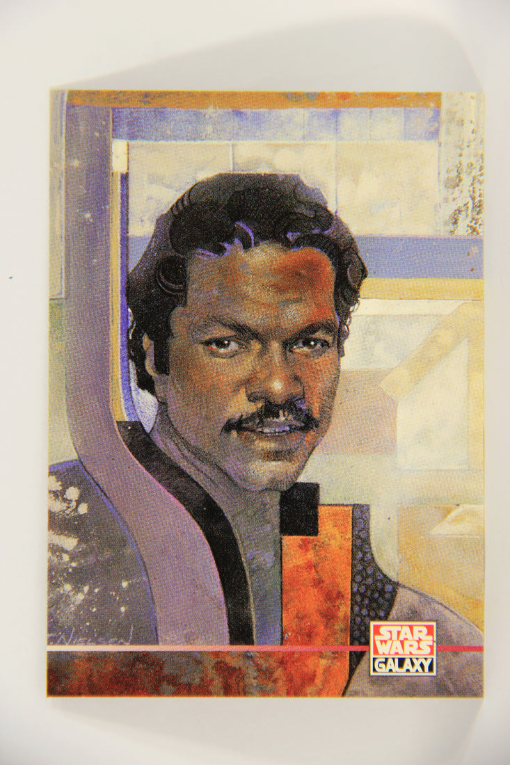 Star Wars Galaxy 1995 Topps Trading Card #362 Lando Calrissian Artwork ENG L019724