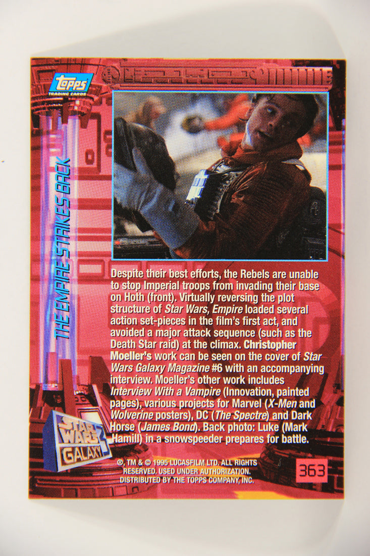 Star Wars Galaxy 1995 Topps Trading Card #363 Invading Rebel Base Artwork ENG L019725