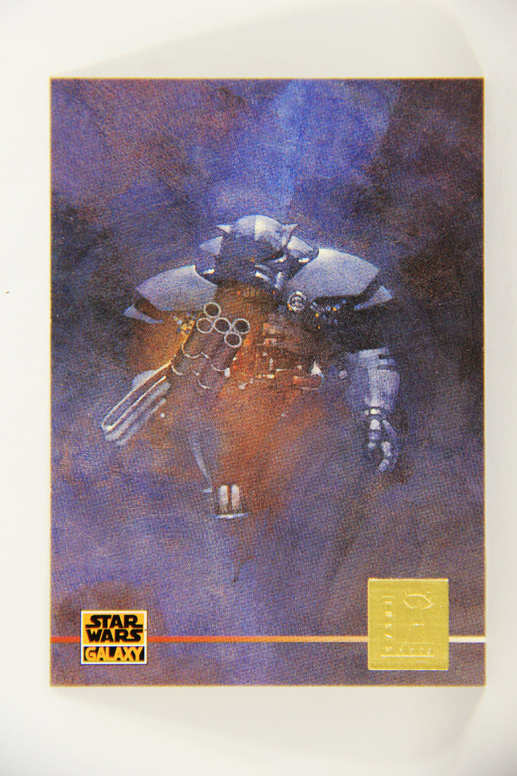 Star Wars Galaxy 1995 Card #L2 Dark Forces Ad Art - LucasArts Foil Artwork L019729