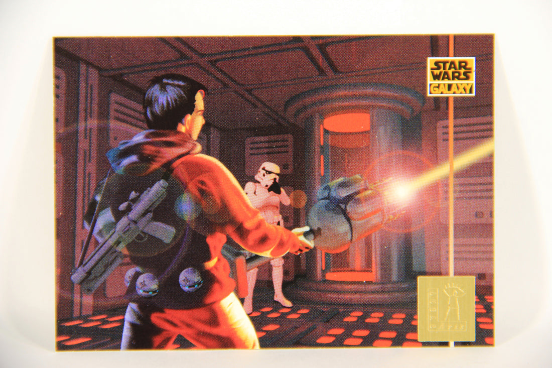 Star Wars Galaxy 1995 Card #L4 Mission Six Dark Forces - LucasArts Foil Artwork L019731