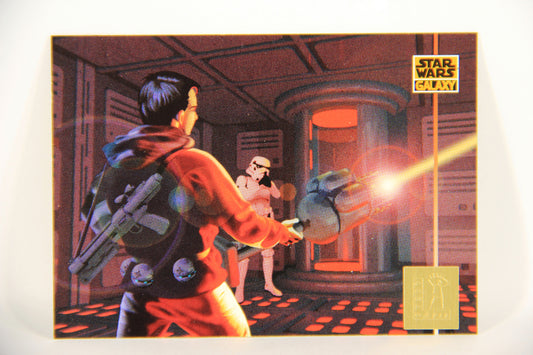 Star Wars Galaxy 1995 Card #L4 Mission Six Dark Forces - LucasArts Foil Artwork L019731