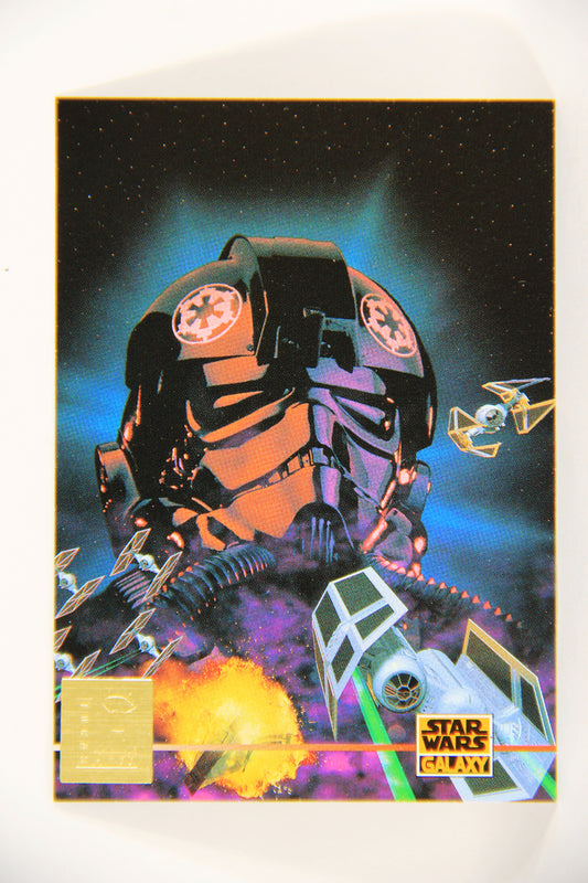 Star Wars Galaxy 1995 Card #L6 Defender Of The Empire - LucasArts Foil Artwork L019733