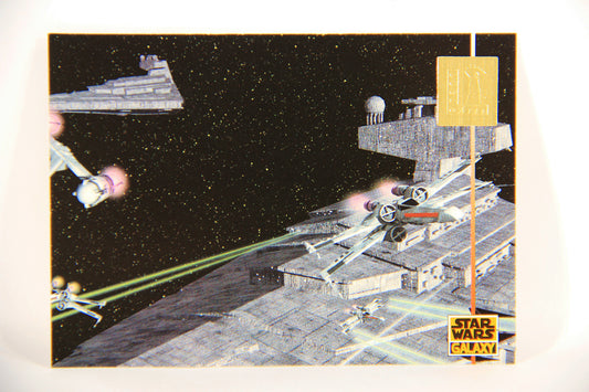 Star Wars Galaxy 1995 Topps Card #L9 The Farlander Papers - LucasArts Foil Artwork L019736