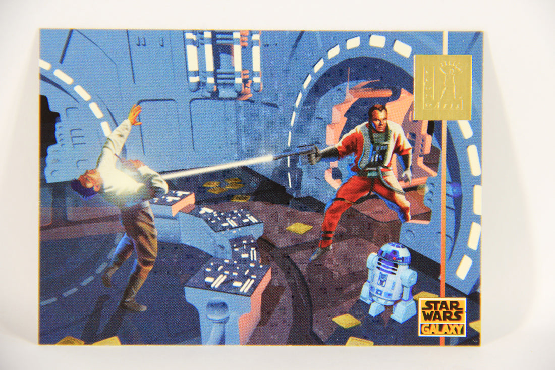 Star Wars Galaxy 1995 Topps Card #L10 Keyand Farlander - LucasArts Foil Artwork L019737