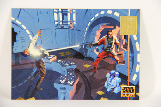 Star Wars Galaxy 1995 Topps Card #L10 Keyand Farlander - LucasArts Foil Artwork L019737
