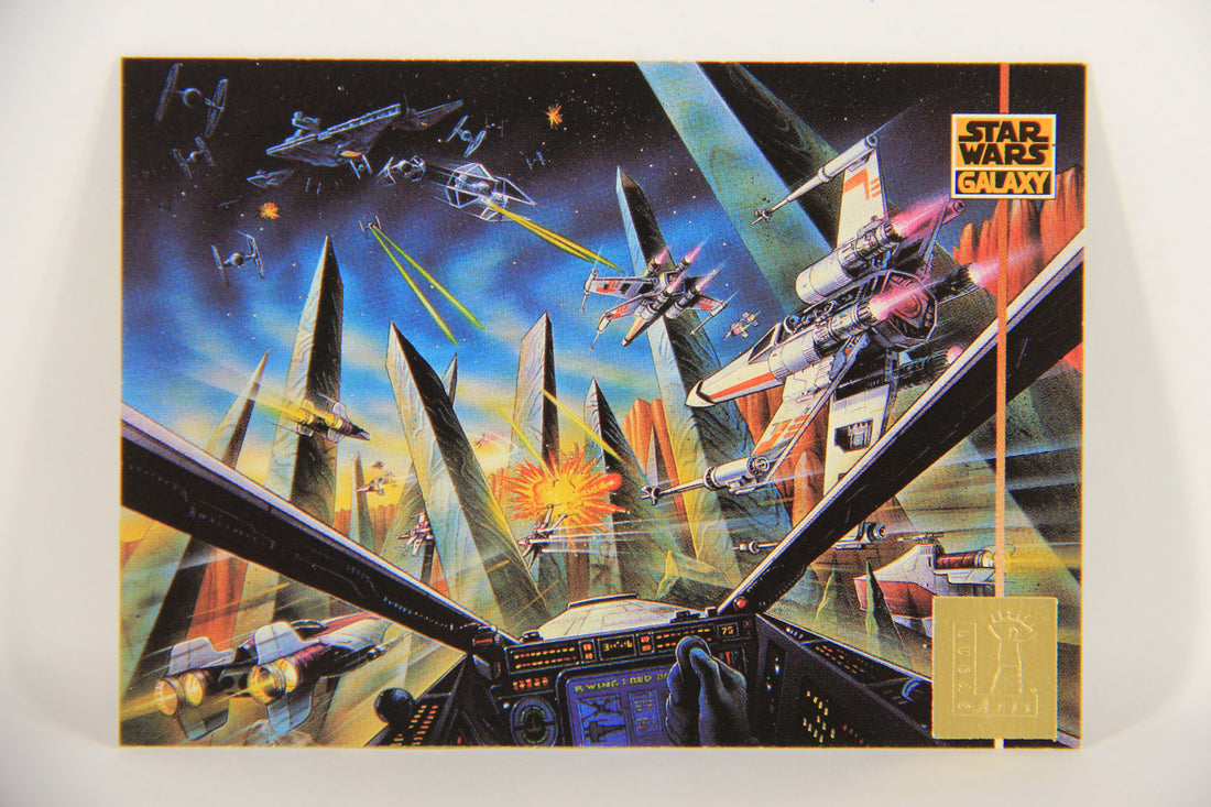 Star Wars Galaxy 1995 Topps Card #L11 Rebel Assault - LucasArts Foil Artwork L019738
