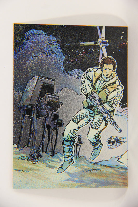 Star Wars Galaxy 1993 Topps Etched Foil Card #6 Of 6 Princess Leia Artwork ENG L019741