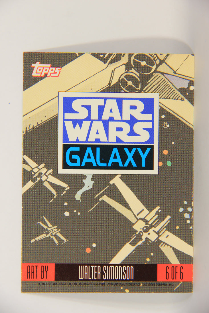 Star Wars Galaxy 1993 Topps Etched Foil Card #6 Of 6 Princess Leia Artwork ENG L019741