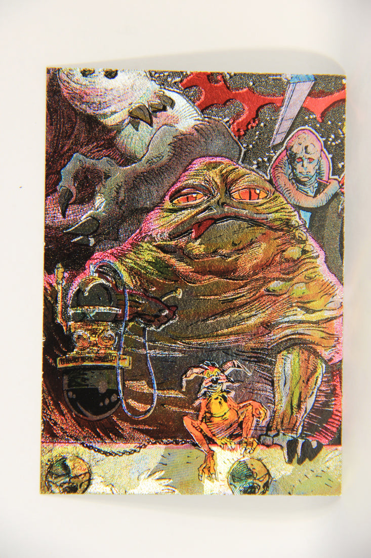 Star Wars Galaxy 1994 Topps Etched Foil Card #11 Jabba The Hutt Artwork ENG L019742