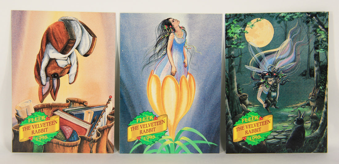 Christmas 7 Card Story Fleer 1995 Trading Card Set #1-7 The Velveteen Rabbit ENG L019745