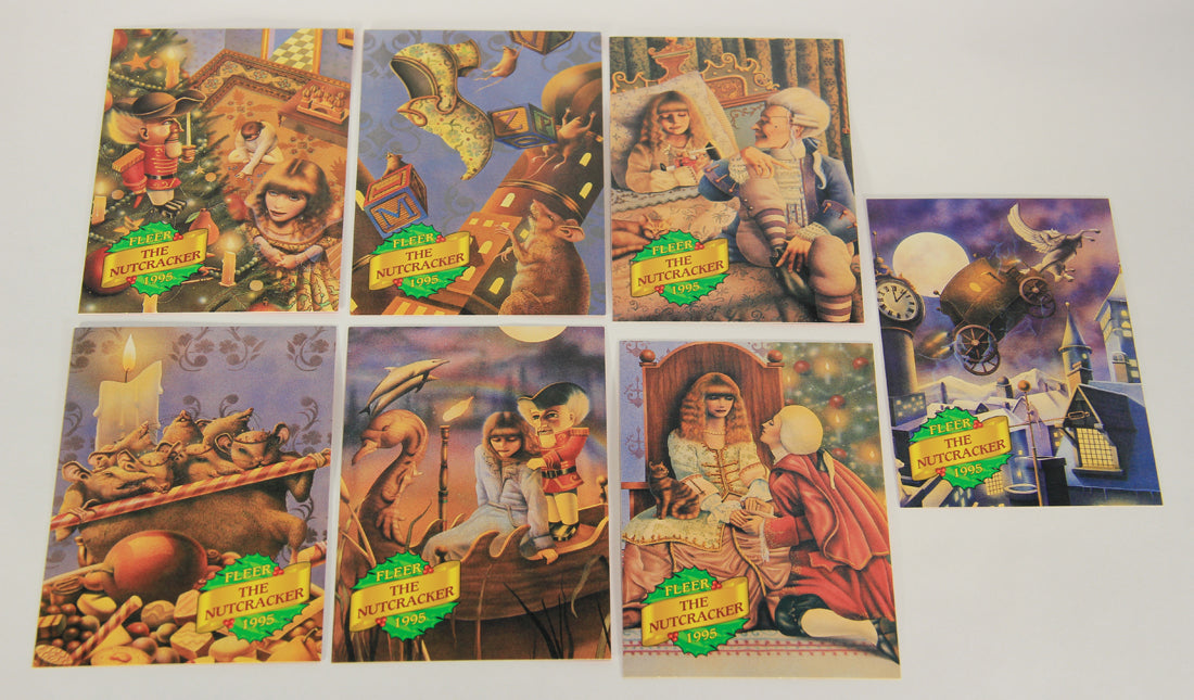 Christmas 7 Card Story Fleer 1995 Trading Card Set #1-7 The Nutcracker ENG L019746