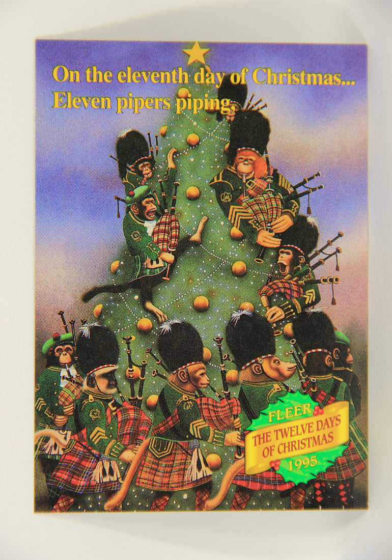 Christmas 7 Card Story Fleer 1995 Trading Card Set #1-7 The Twelve Days Of Christmas L019747