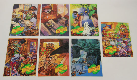 Christmas 7 Card Story Fleer 1995 Trading Card Set #1-7 A Christmas Carol ENG L019748