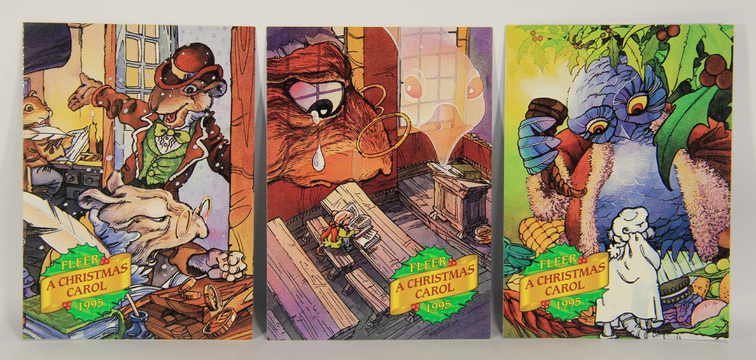 Christmas 7 Card Story Fleer 1995 Trading Card Set #1-7 A Christmas Carol ENG L019748