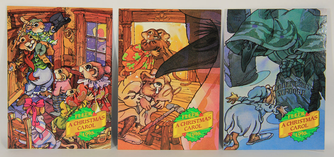 Christmas 7 Card Story Fleer 1995 Trading Card Set #1-7 A Christmas Carol ENG L019748